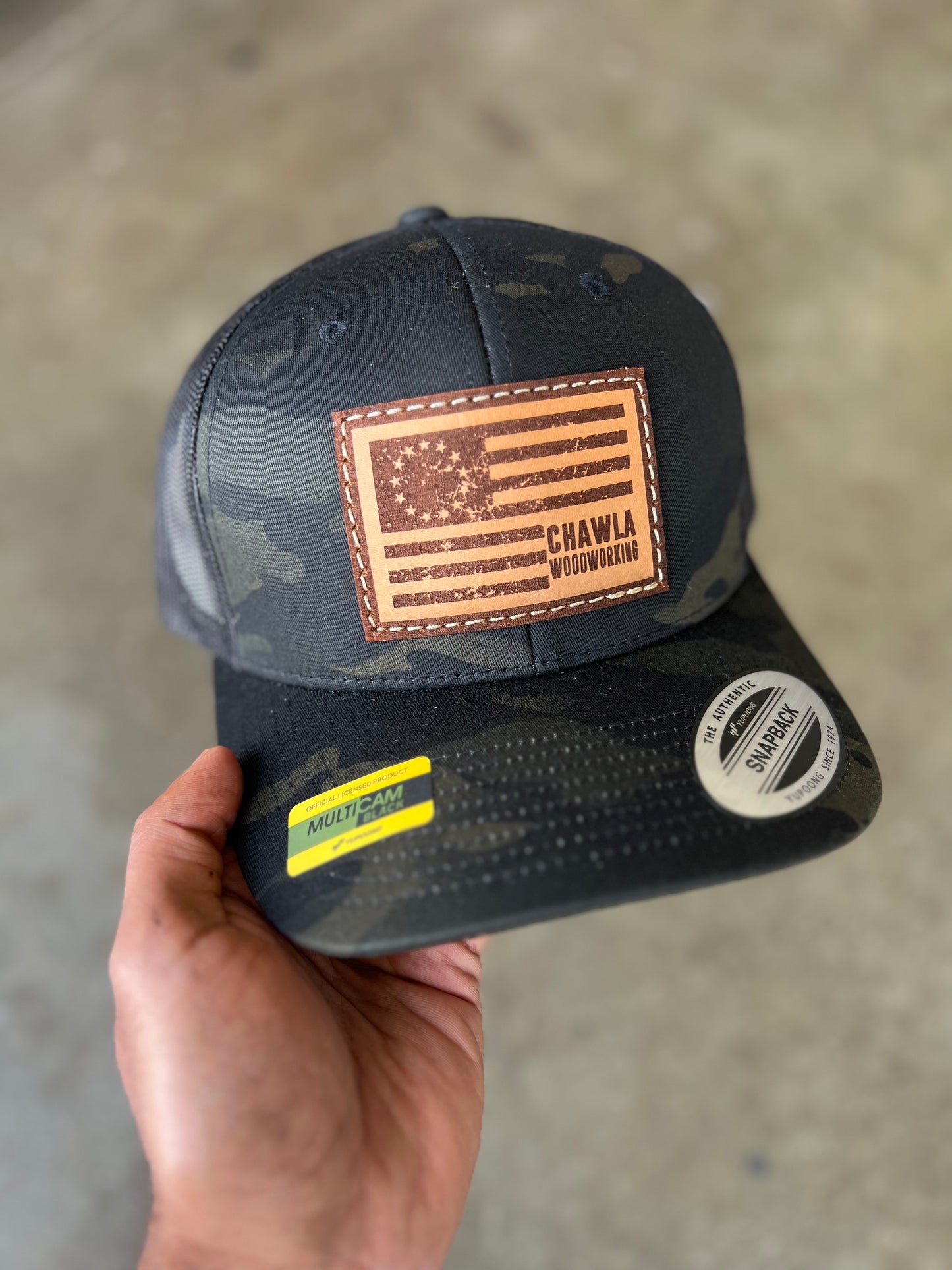 Leather Patch Logo Hat